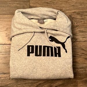 Puma light grey hoodie